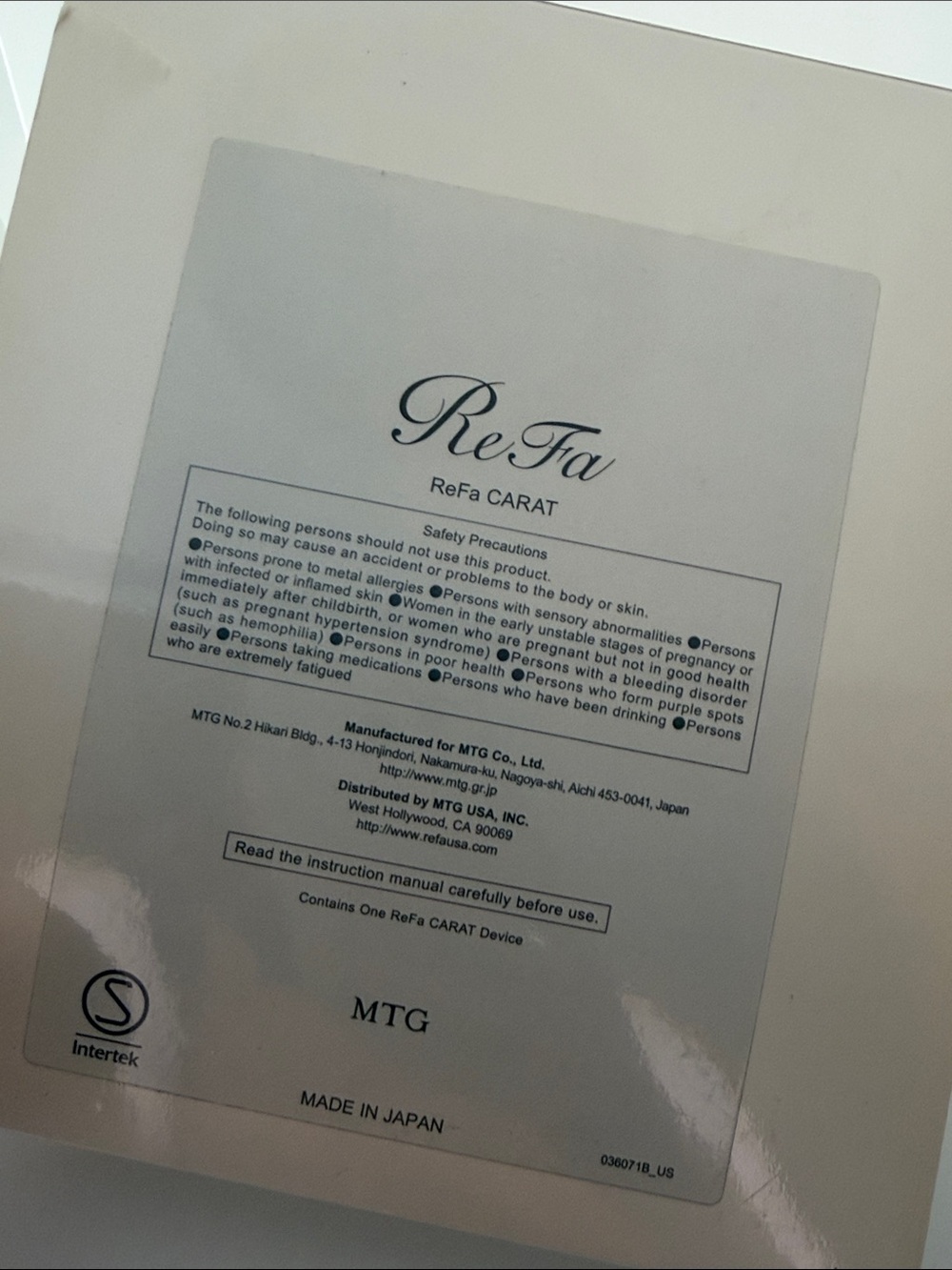ReFa CARAT Platinum Microcurrent Facial & Body Roller - Authentic - Picture 15 of 15